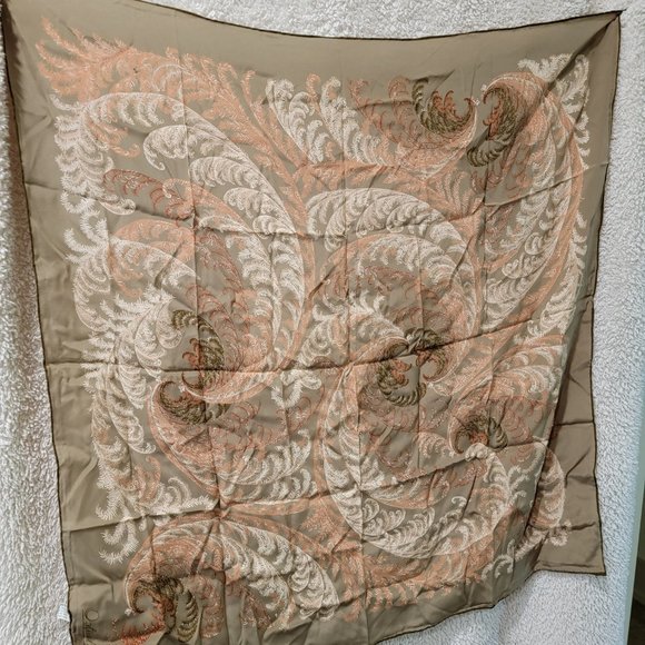 Ostinelli - Italian - 100% Silk - 33" Square - Scarf - Picture 1 of 6